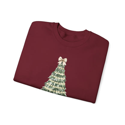 Merry Christmas Tree Crewneck Sweatshirt
