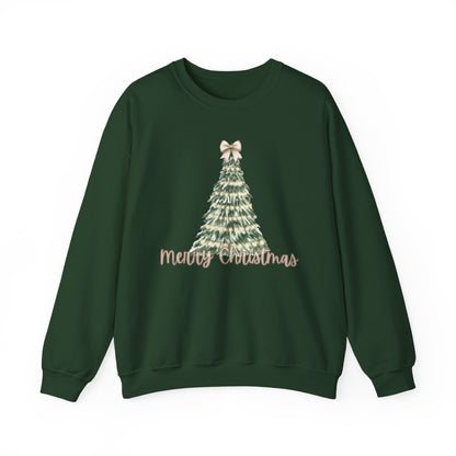 Merry Christmas Tree Crewneck Sweatshirt