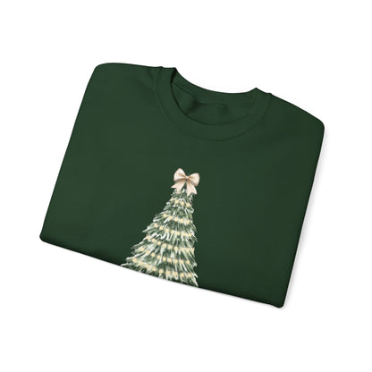 Merry Christmas Tree Crewneck Sweatshirt