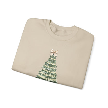 Merry Christmas Tree Crewneck Sweatshirt