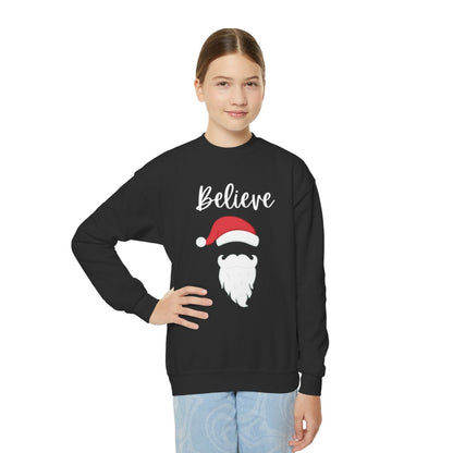 Believe Santa Youth Crewneck Sweatshirt