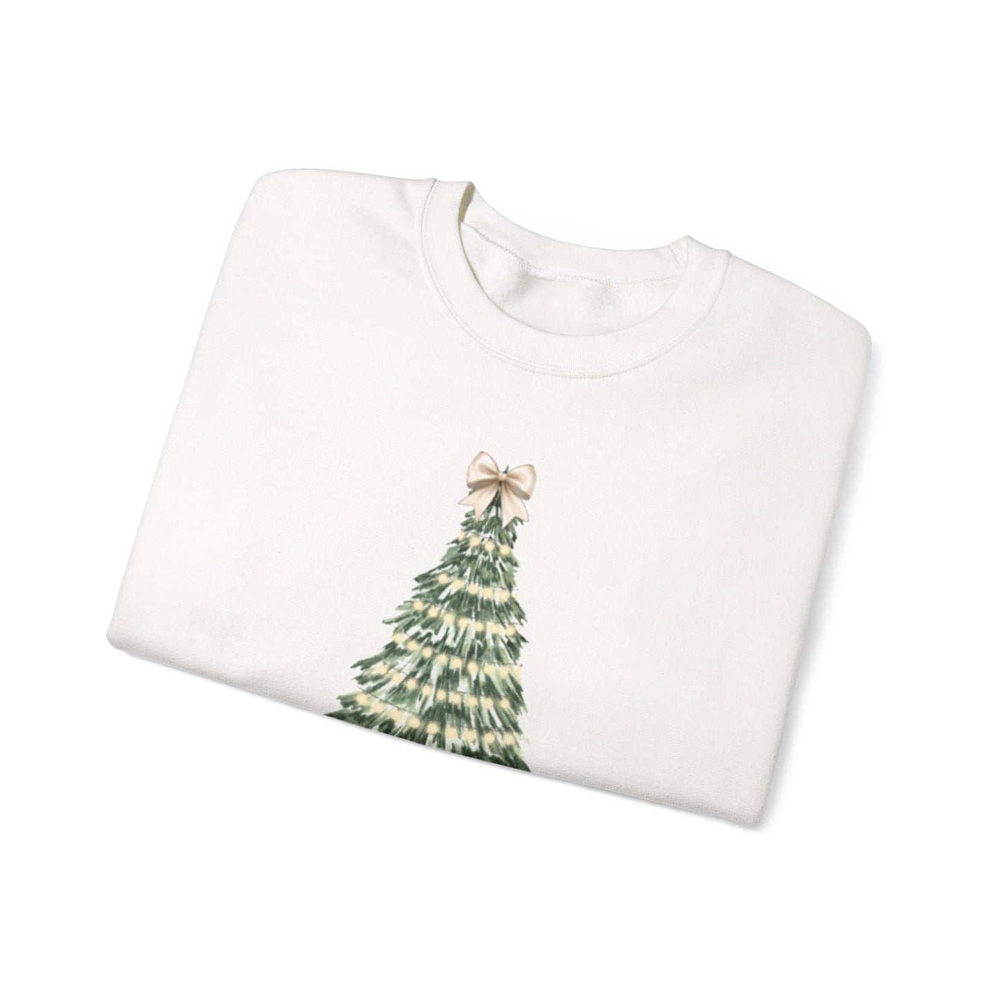 Merry Christmas Tree Crewneck Sweatshirt