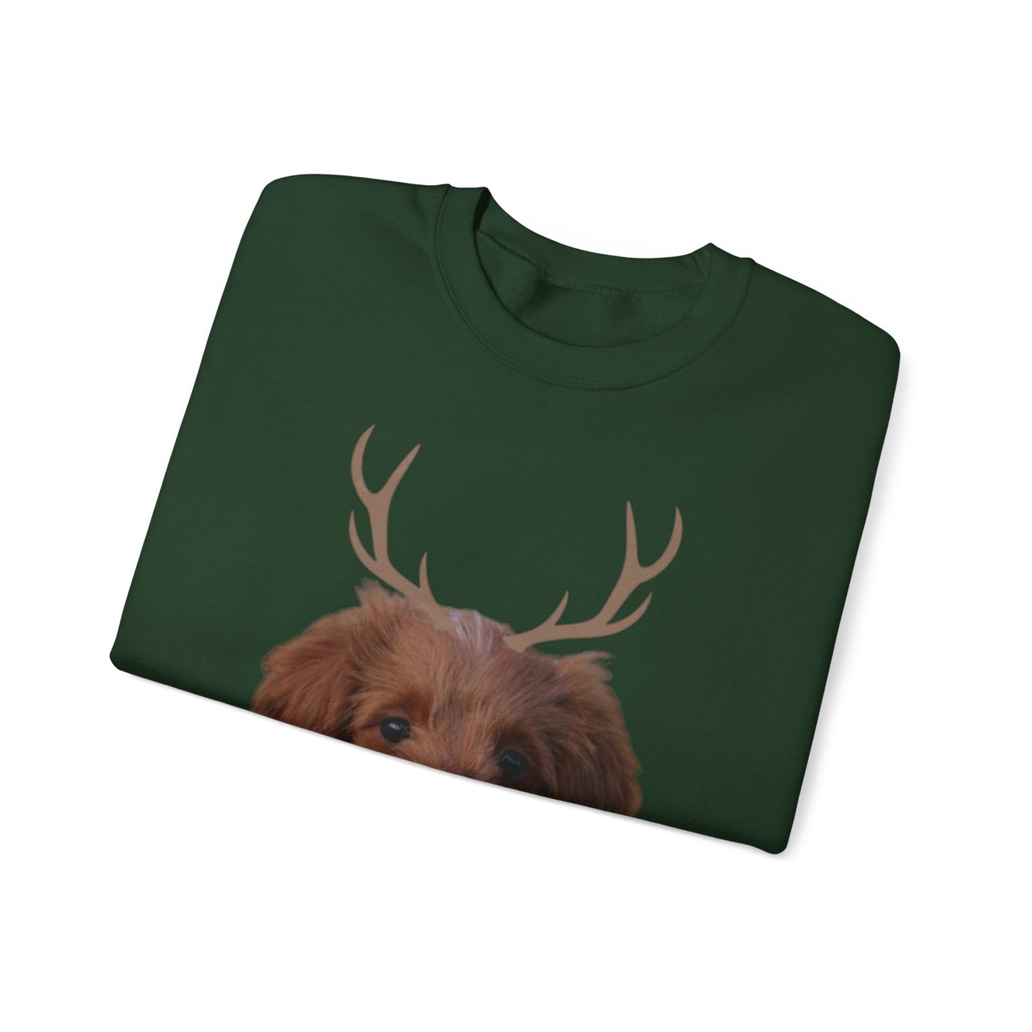 Reindeer Puppy Crewneck Sweatshirt