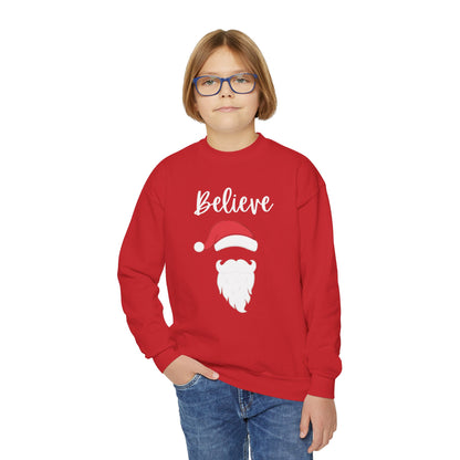 Believe Santa Youth Crewneck Sweatshirt
