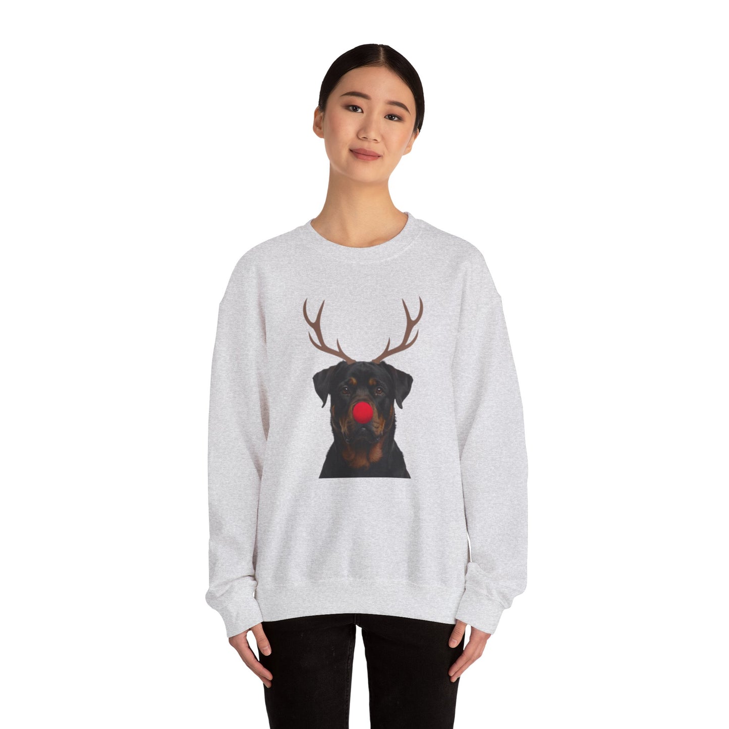Rottweiler Reindeer Christmas Sweatshirt