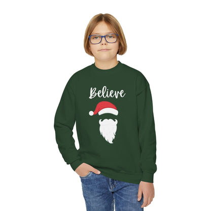 Believe Santa Youth Crewneck Sweatshirt