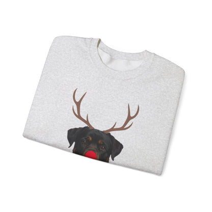 Rottweiler Reindeer Christmas Sweatshirt