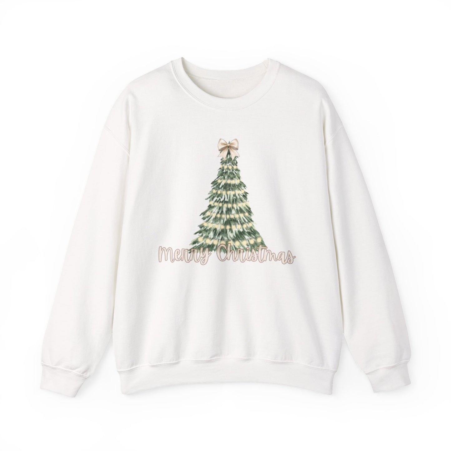 Merry Christmas Tree Crewneck Sweatshirt