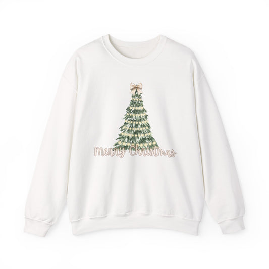 Merry Christmas Tree Crewneck Sweatshirt