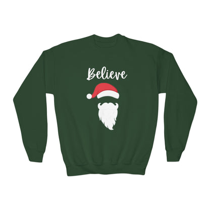 Believe Santa Youth Crewneck Sweatshirt