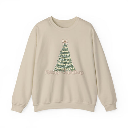 Merry Christmas Tree Crewneck Sweatshirt